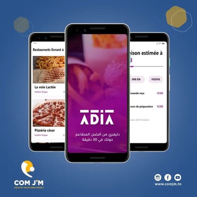 Développement application mobile ADIA APP DELIEVRY  MAROC - Développement de Logiciel