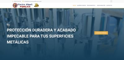 Desarrollo web Electroniquel Forcán - Webseitengestaltung