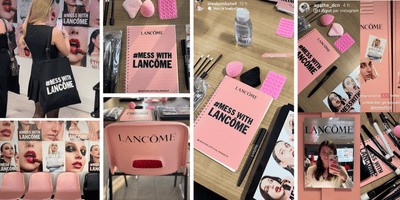 Soirées influence Lancôme - Marketing d'influence