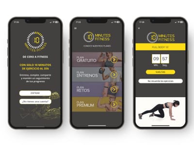 10 Minutes Fitness - App móvil