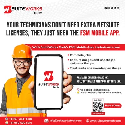 NetSuite Field Service Management Mobile App - Application mobile