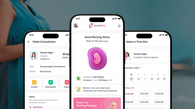 Designing an omnichannel maternity experience for Cloudnine hospitals - Application mobile