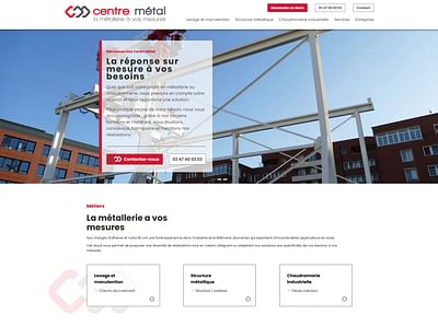 Refonte & optimisation SEO du site de Centre métal - Design & graphisme