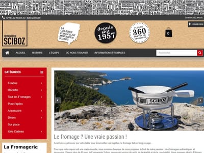 Fromages-sciboz.ch - E-Commerce