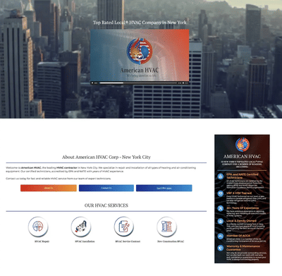 SEO for American HVAC – HVAC Contractor in New York - SEO