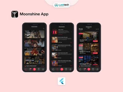 Moonshine App - Bar & Restaurant Food Ordering App - Mobile App