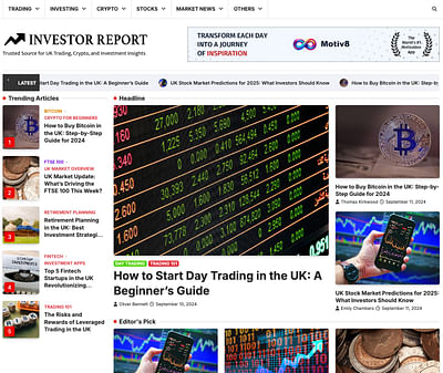 Investor Report - WordPress Website - Website Creation