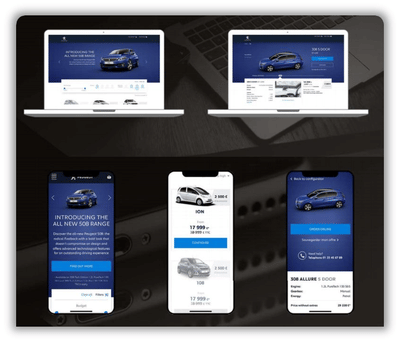 Citroen // Peugeot Online Konfigurator - Webanwendung