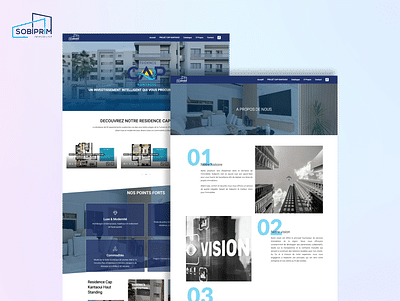 Site web immobilier – Sobiprim Cap Kantaoui - Création de site internet