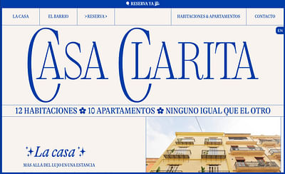 Casa Clarita - Création de site internet