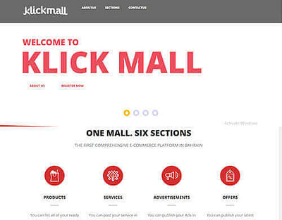 Online Mall in Bahrain – Klickmall - Création de site internet