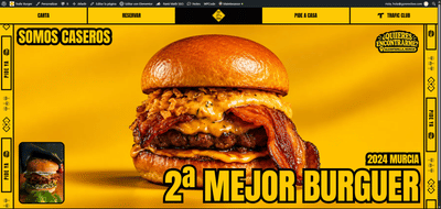 Diseño web desde cero para una hamburguesería con identidad propia - Website Creation