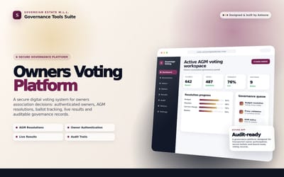 Sovereign Estate — Plateforme de vote en ligne - Développement de Logiciel
