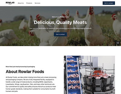 Rowlar Foods - Website Creatie