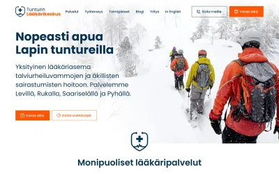 Tunturin Lääkärikeskus - Création de site internet