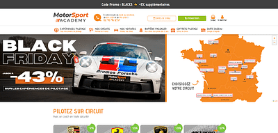 Création du e-commerce Motorsport Academy - Création de site internet