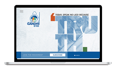 Gandhi @150 - Webseitengestaltung