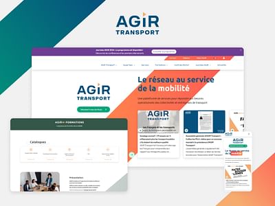 Site web AGIR Transport - Création de site internet