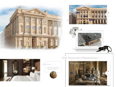 Plateforme Hotel de Crillon - Webseitengestaltung
