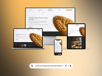 Site Internet pour une boulangerie - Creación de Sitios Web