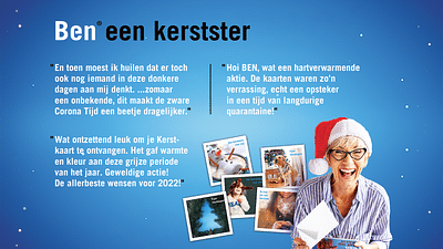 Ben® een kerstster stralende loyaliteitsactie - Content Strategy