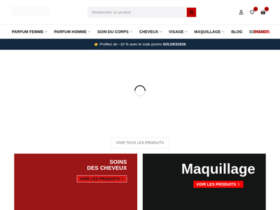 PARFUMSETC.FR Site e-commerce pour parfums et cosmétiques - Création de site internet