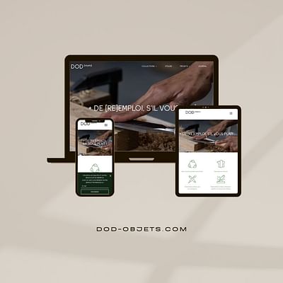 DOD Objets - Website creation & development - Webseitengestaltung