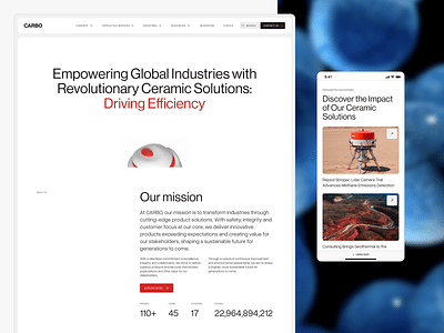 CARBO - Website Design for Bead Manufact - Website Creation