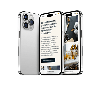 Website - Parfümerie - Webseitengestaltung