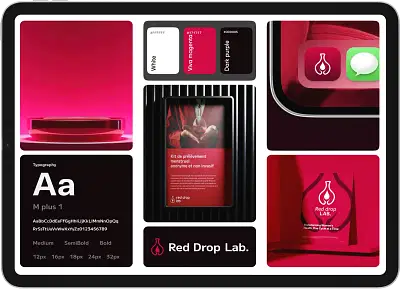 Branding Red Drop Lab - 3D