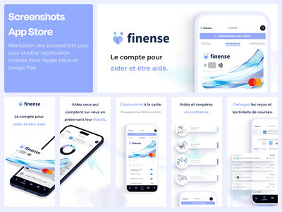 Création de screenshot store IOS / Android - Design & graphisme