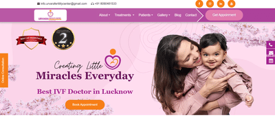 IVF Clinic Website Designing - Webanwendung