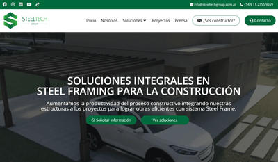 Diseño Web Steel Tech Group - Website Creation