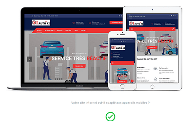 Conception Site Web Garage GI Auto+ 42 - Publicité en ligne
