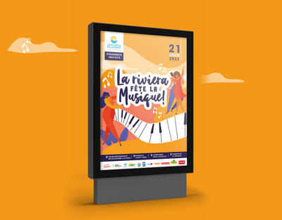 La Riviera fête la Musique - Diseño Gráfico