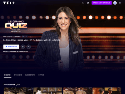 Application web de jeu prime time pour TF1 - Application web