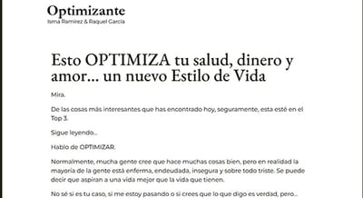 Optimizante - Creación de Sitios Web