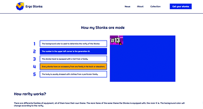 Création site web et identité - Ergo Stonks - Creación de Sitios Web