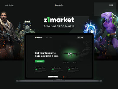 Z1market | Website & Branding - Animación Digital