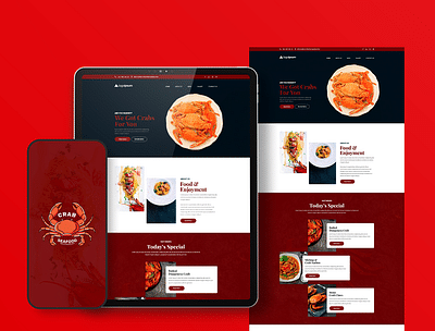 Crab Sea Food | Web & Mobile App Development - Application mobile