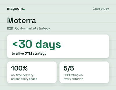 B2B go-to-market strategy delivered in under 30 days - SEO