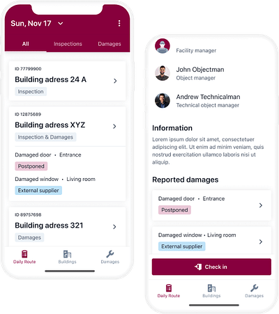 Assistant for property managers - Ergonomie (UX/UI)