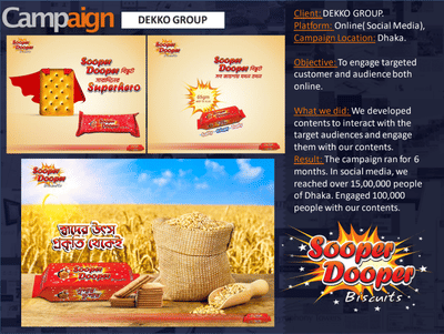 Sooper Dooper Dekko Group Campaign - Stratégie digitale