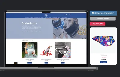 El Galgo Azul - Werbung