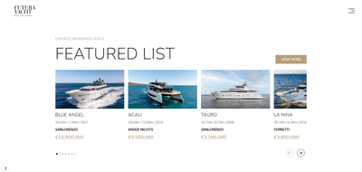 Futura Yacht - Website Creation
