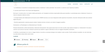 Blog-  Wordpress Website - Creazione di siti web