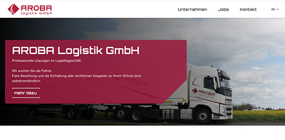 Neue Homepage für ein Logistik-Unternehmen - Webseitengestaltung