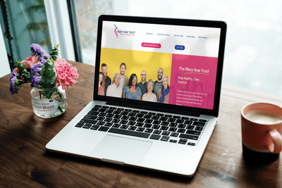 A FREE charity website for Mary How Trust - Création de site internet