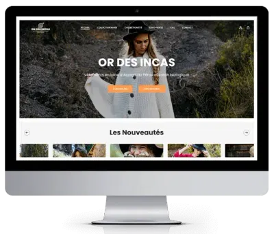 CRÉATION SITE E-COMMERCE | OR DES INCAS - E-commerce