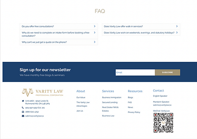 Web Design Varity Law - Website Creatie